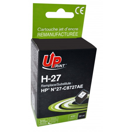 Tinteiro Compatível p/ HP DJ3320/3325 Nº27 - Preto (Uprint)